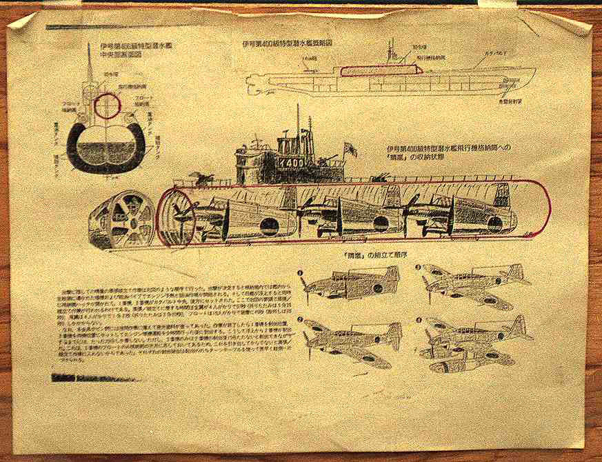 Plane-carrying sub diagram