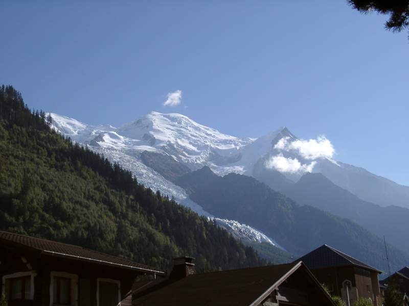 Mont Blanc from Chamonix