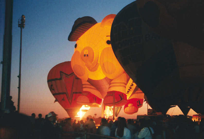 Balloons at Dusk