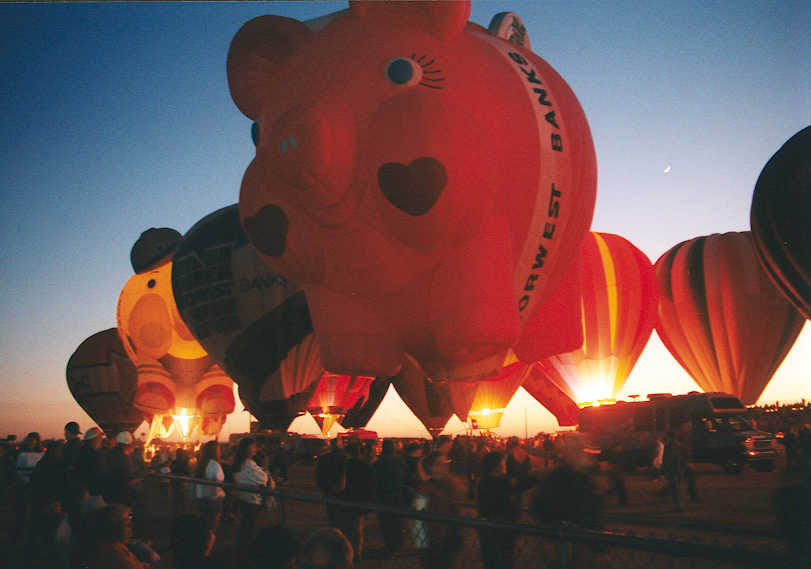 Balloons at Dusk